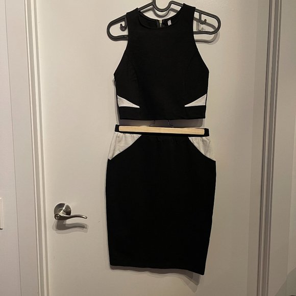 Cefian USA matching set dress, black & white, size S - Picture 1 of 5